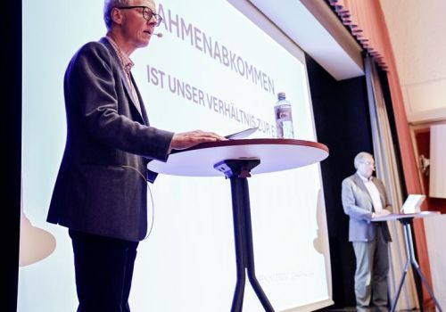 Prof. Oliver Zimmer und Heini Fischer
